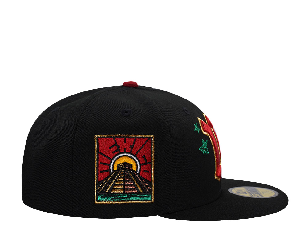 New Era Mexico Aztec Temple Black Prime Edition 59Fifty Fitted Gorra