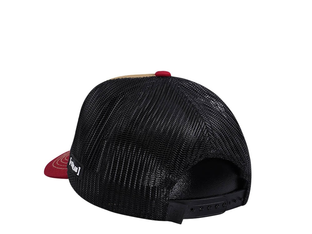 Capslab Looney Tunes Wile E Coyote Orange/Red/Black Trucker Snapback Gorra