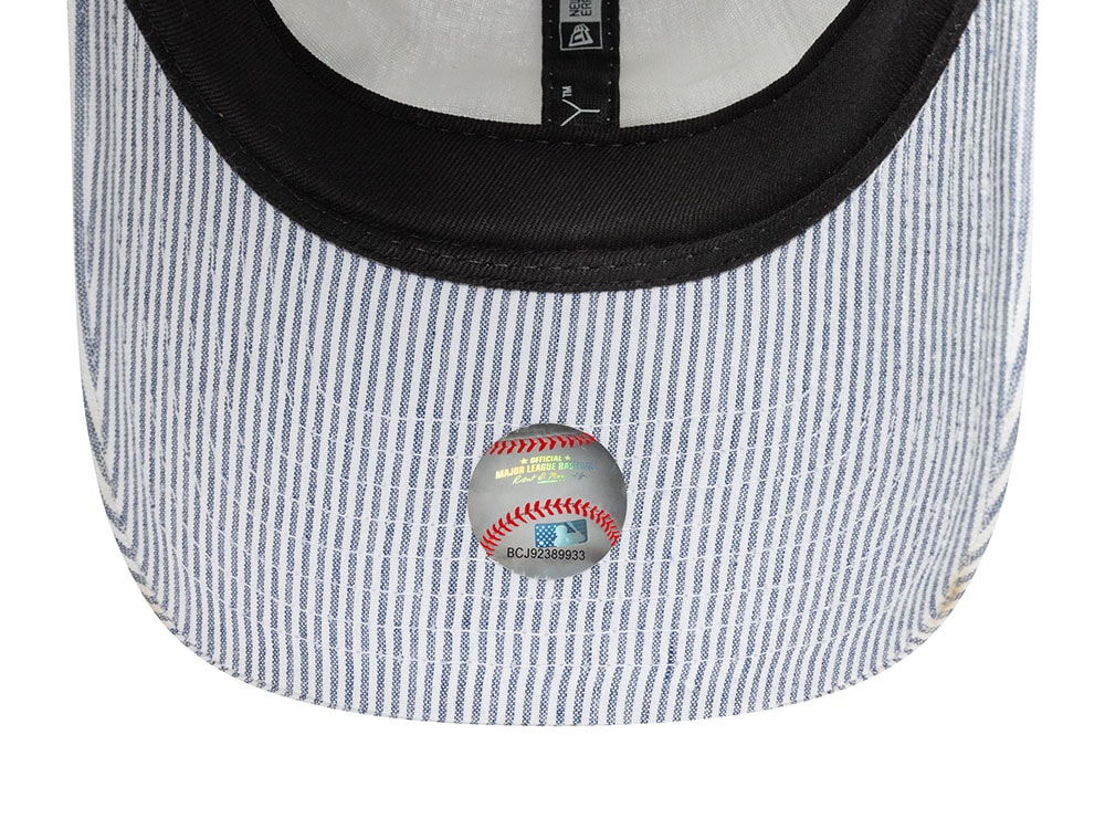 New Era New York Yankees Seersucker Navy  9Twenty Strapback Gorra