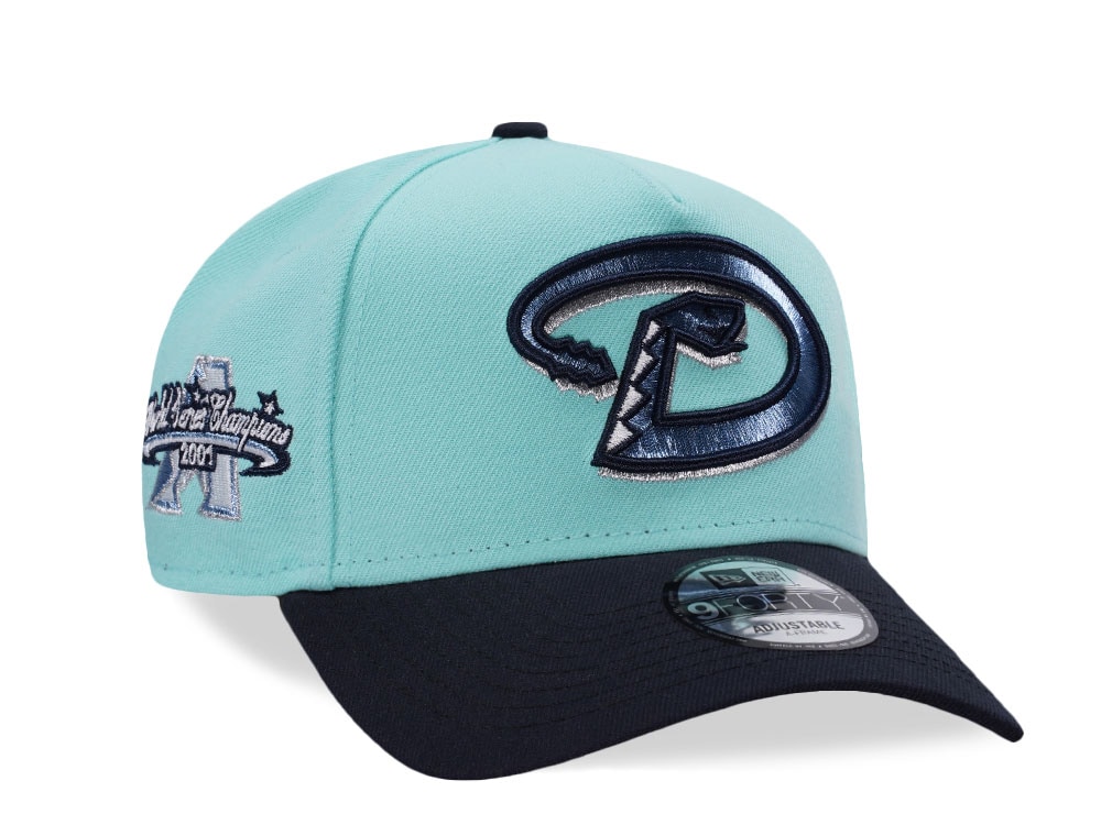 New Era Arizona Diamondbacks World Series Champions 2001 Glacier Two Tone Edition 9Forty A Frame Snapback Gorra