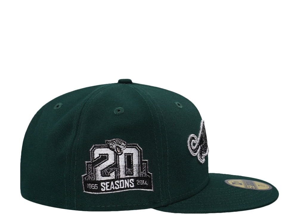 New Era Jacksonville Jaguars 20 Seasons Racing Green Prime Edition 59Fifty Fitted Gorra