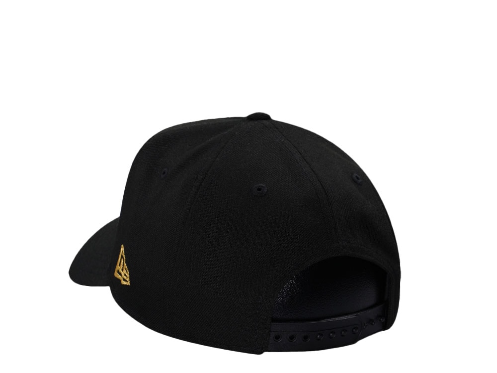 New Era Anaheim Angels Black Gold Cascading Prime Edition 9Forty A Frame Snapback Gorra