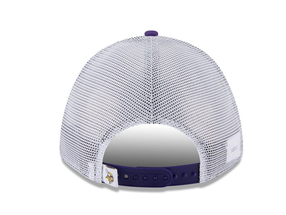 New Era Minnesota Vikings Official Team Color Edition 9Forty M Crown A Frame Trucker Snapback Gorra