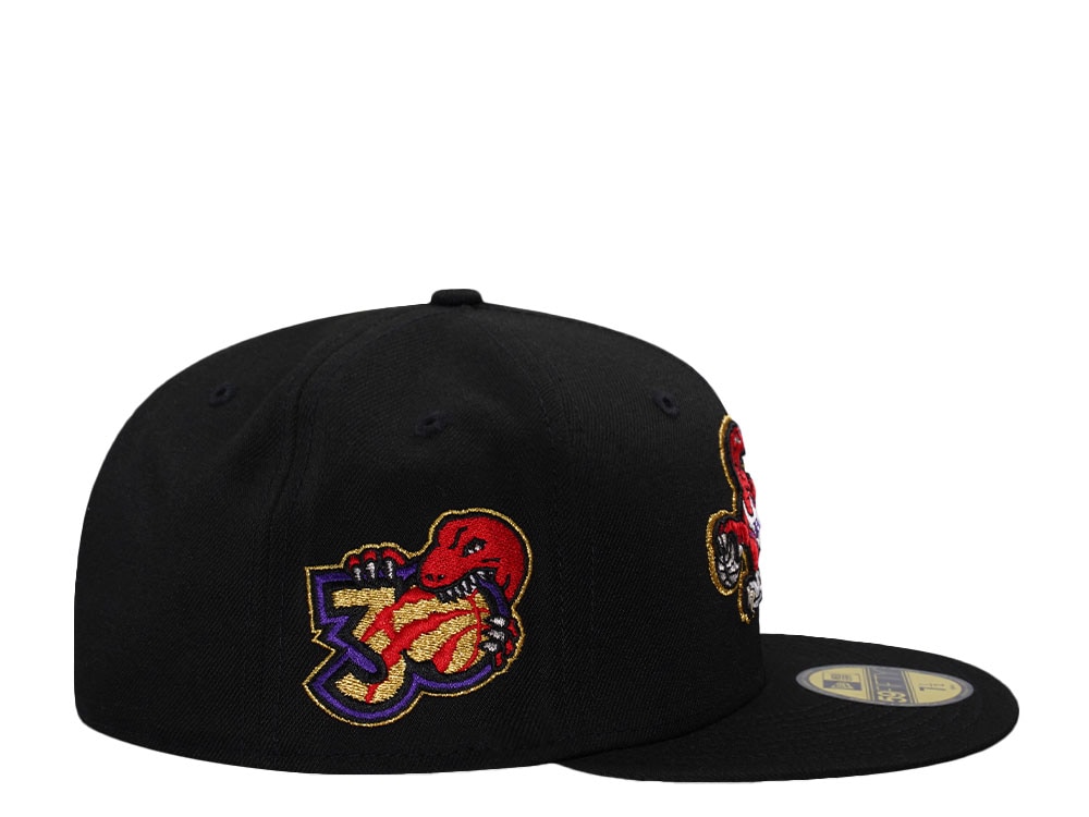 New Era Toronto Raptors 30th Anniversary Black Prime Edition 59Fifty Fitted Gorra