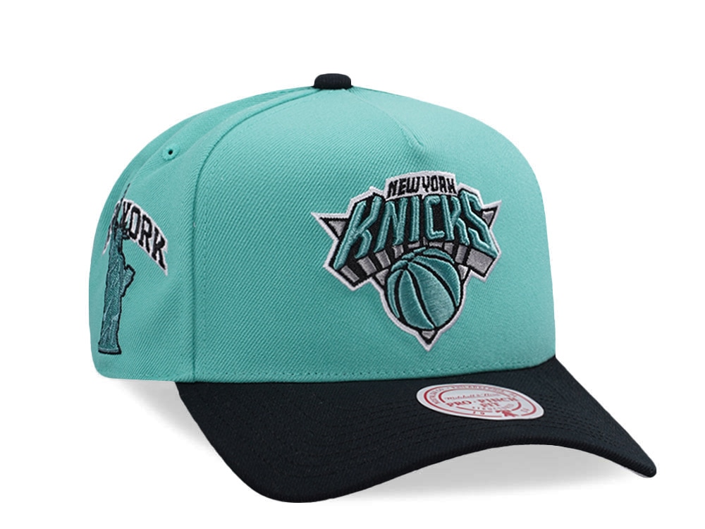 Mitchell & Ness New York Knicks NBA In The City Teal Edition Pro Pinch Fit Snapback Gorra