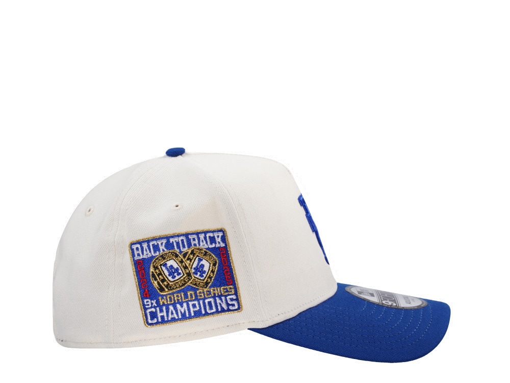New Era Los Angeles Dodgers Back to Back Upside Down Chrome Two Tone Edition 9Forty A Frame Snapback Gorra