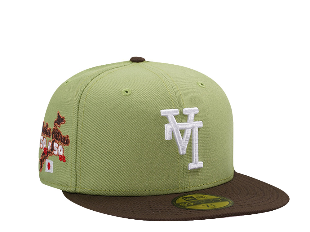 New Era Los Angeles Dodgers Ohtani Updisde Down Matcha Two Tone Edition 59Fifty Fitted Gorra