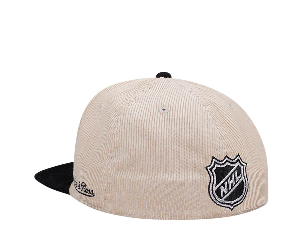 Mitchell & Ness San Jose Sharks 20th Anniversary Two Tone Cord Edition Dynasty Fitted Gorra