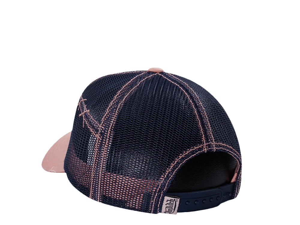 Von Dutch Oval Patch Pink Highlight Edition Trucker Snapback Gorra