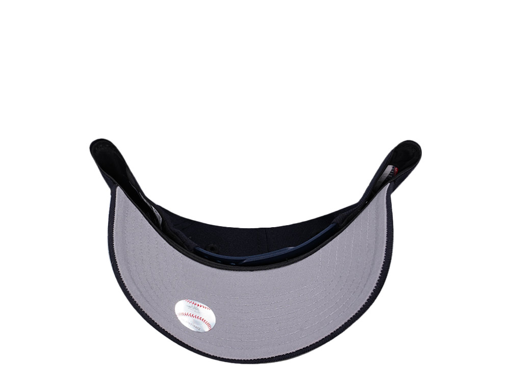New Era Cleveland Guardians Navy Classic 9Forty A Frame Snapback Gorra