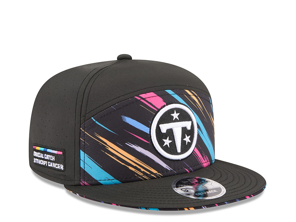 New Era Tennessee Titans Crucial Catch 2026 Black Edition 9Fifty Split Panel Snapback Gorra
