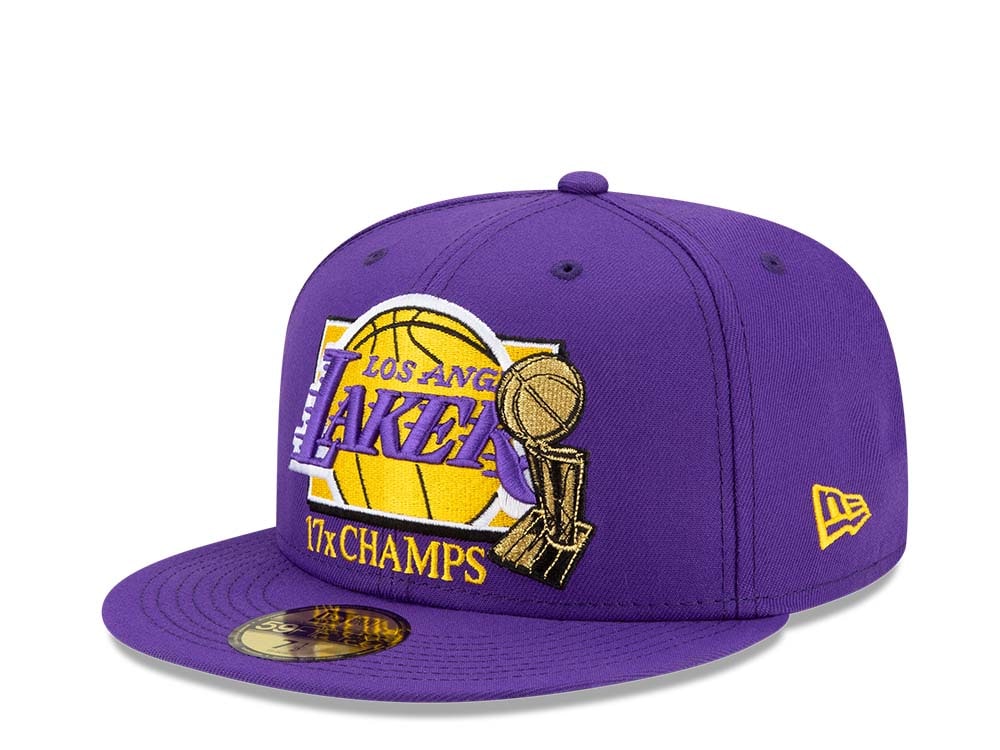 New Era Los Angeles Lakers 17x Champs Purple 59Fifty Fitted Gorra