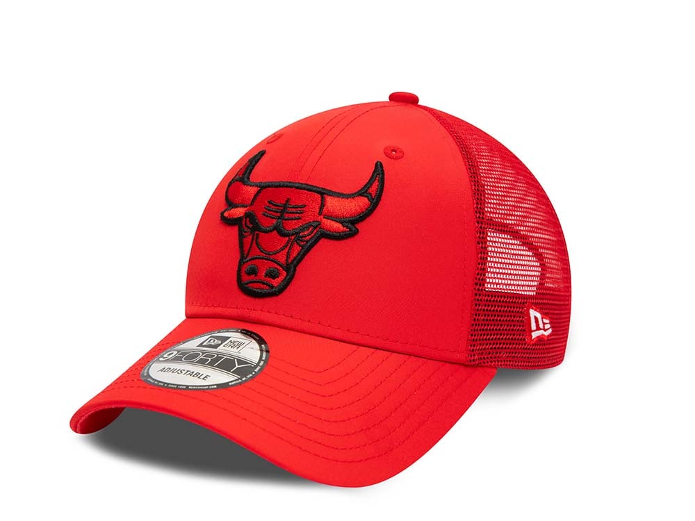 New Era Chicago Bulls Home Field Red 9Forty Trucker Strapback Gorra