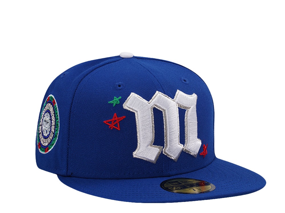 New Era Mexico Aztec Royal Blue Prime Edition 59Fifty Fitted Gorra