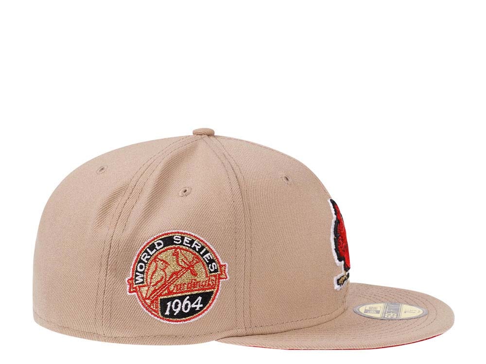 New Era St. Louis Cardinals World Series 1964 Sand Red Edition 59Fifty Fitted Gorra