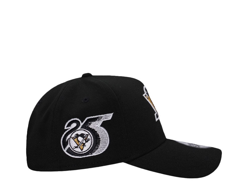 New Era New Era Pittsburgh Penguins 25th Anniversary Black Edition 9Forty A Frame Snapback Gorra