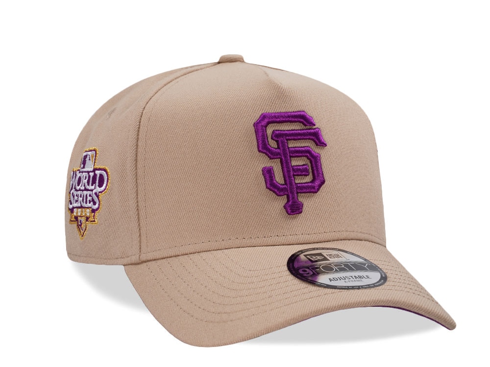 New Era San Francisco Giants World Series 2010 Camel Prime Edition 9Forty A Frame Snapback Gorra