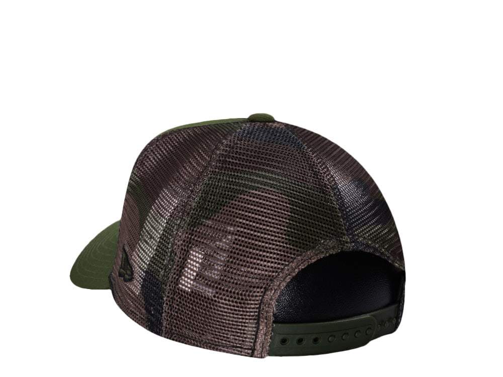 New Era Boston Bruins Green Camo Trucker Edition 9Forty A Frame Snapback Gorra