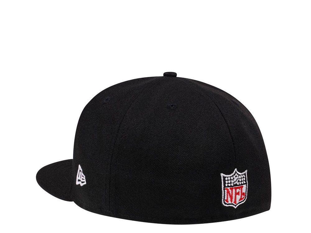 New Era Los Angeles Chargers Throwback Black Crimson Collection 59Fifty Fitted Gorra