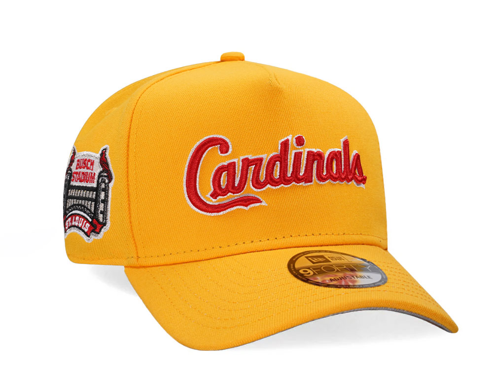 New Era St. Louis Cardinals Busch Stadium Yellow Classic 9Forty A Frame Snapback Gorra