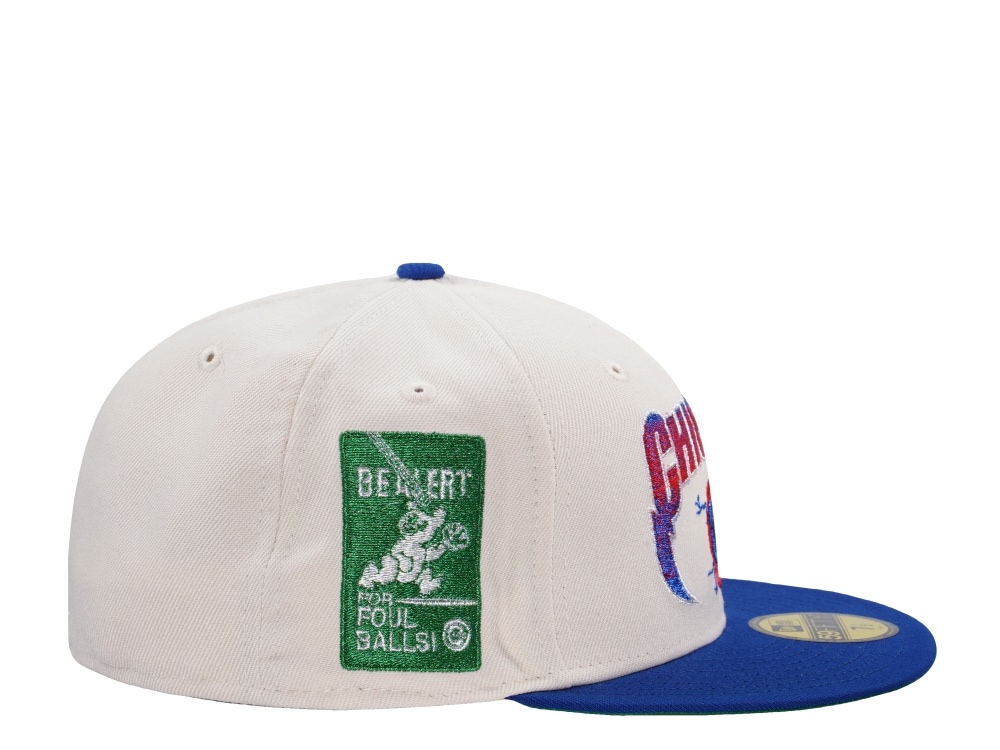 New Era Chicago Cubs Be Alert Light Cream Two Tone Edition 59Fifty Fitted Gorra