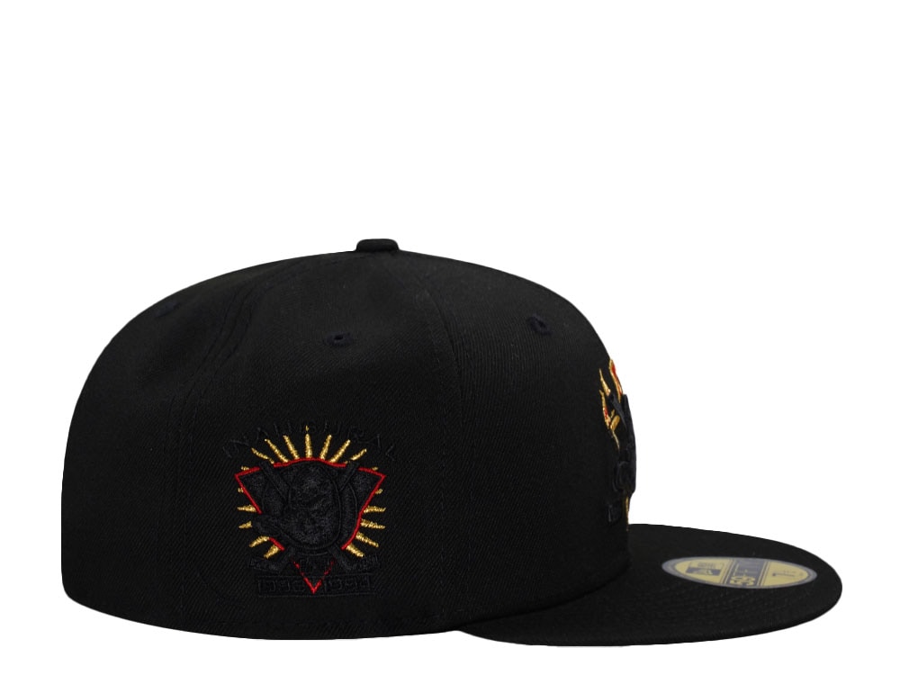 New Era Anaheim Ducks Inaugural Season Black Out Fire Edition 59Fifty Fitted Gorra