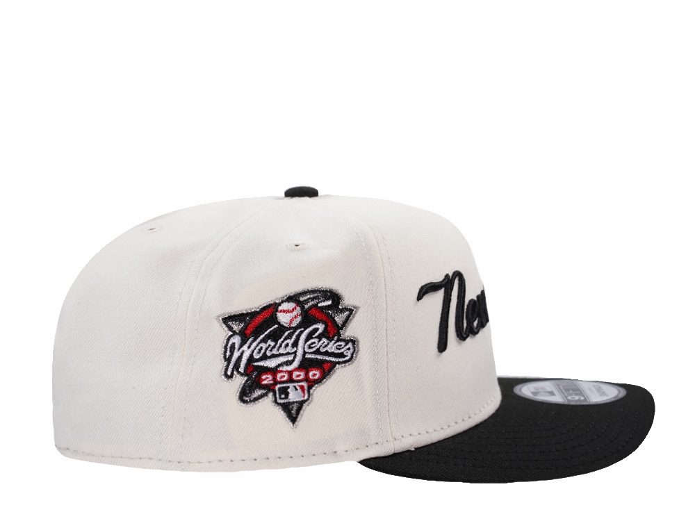New Era New York Yankees World Series Champions 2000 Script Chrome Two Tone Edition 9Fifty A Frame Snapback Gorra