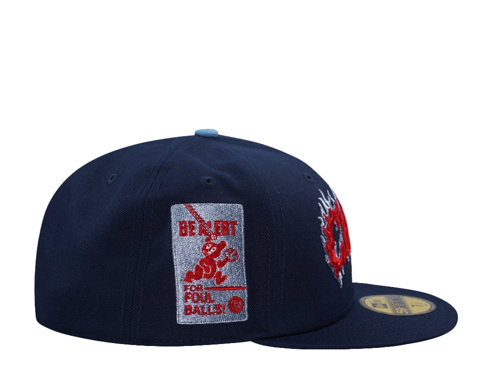 New Era Chicago Cubs Be Alert Ocean Blue Prime Edition 59Fifty Fitted Gorra