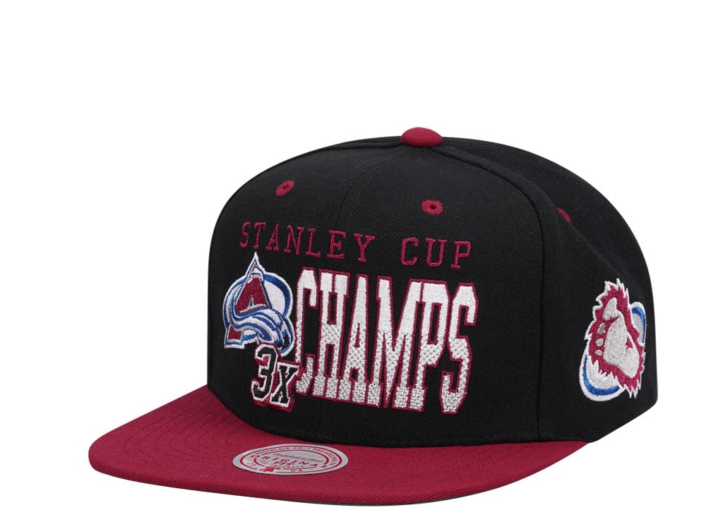 Mitchell & Ness Colorado Avalanche Stanley Cup Throwback Two Tone Edition Snapback Gorra