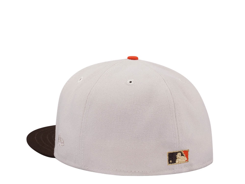 New Era Baltimore Orioles 30th Anniversary Stone Gold Two Tone Edition 59Fifty Fitted Gorra