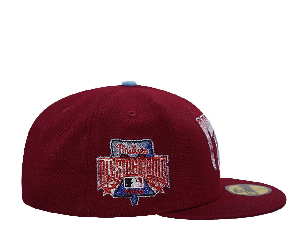 New Era Philadelphia Phillies All Star Game 1996 Cardinal Red Prime Edition 59Fifty Fitted Gorra