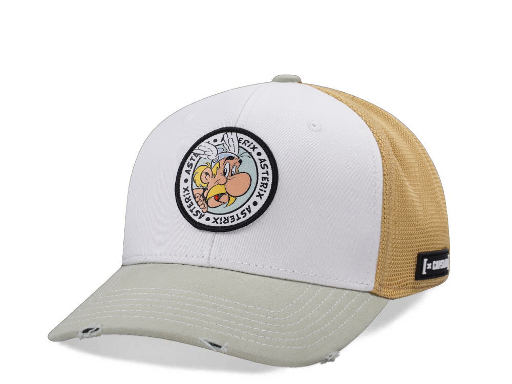 Capslab Asterix White Trucker Snapback Gorra