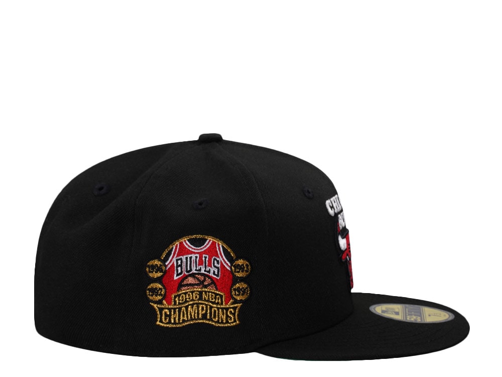 New Era Chicago Bulls NBA Champions 1996 Black Edition 59Fifty Fitted Gorra