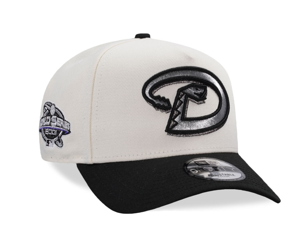 New Era Arizona Diamondbacks World Series 2001 Chrome Two Tone Edition 9Forty A Frame Snapback Gorra