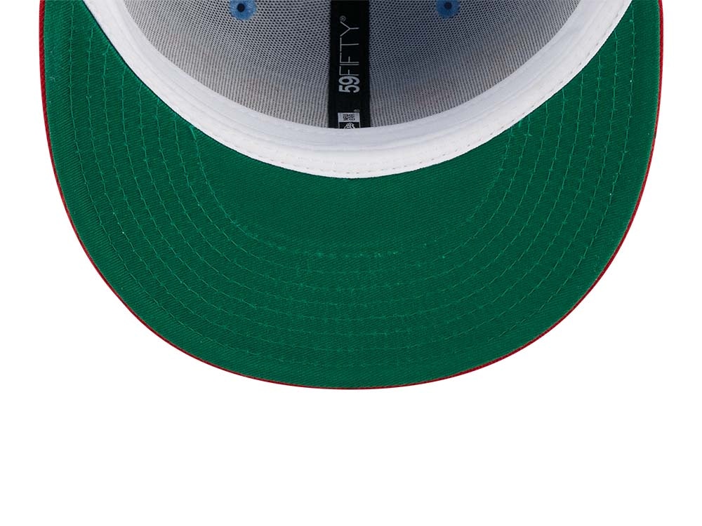 New Era Milwaukee Brewers Powder Blues Sky Throwback Edition 59Fifty Fitted Gorra