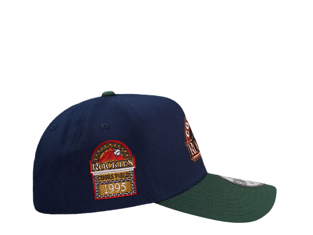 New Era Colorado Rockies Coors Field 1995 Ocean Copper Two Tone Edition 9Forty A Frame Snapback Gorra