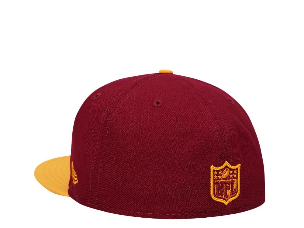 New Era Washington Football Team Maroon Gold Two Tone Edition 59Fifty Fitted Gorra