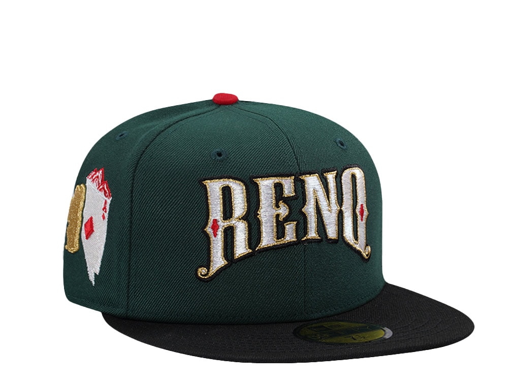 New Era Reno Aces Dark Green Two Tone Edition 59Fifty Fitted Gorra
