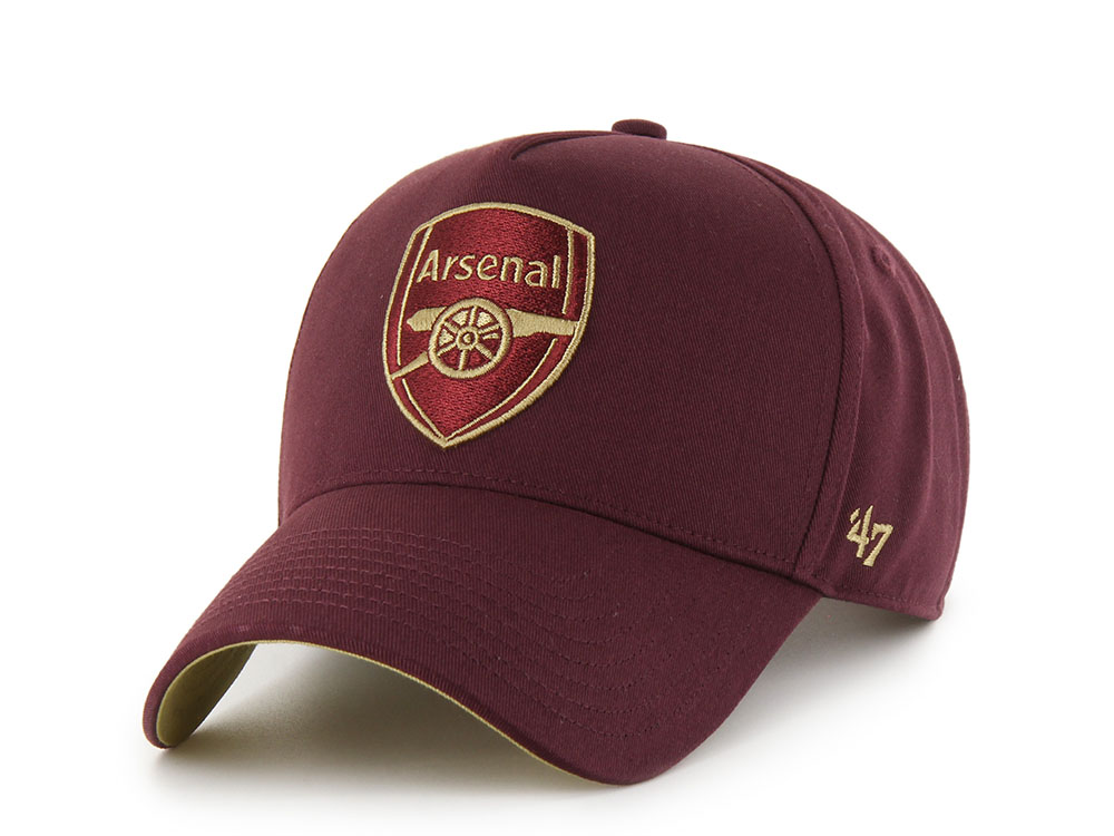 47 Brand Arsenal FC Sure Shot Dark Maroon MVP Snapback Gorra