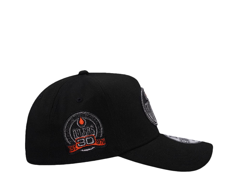 New Era Edmonton Oilers 30th Anniversary Metallic Prime Edition 9Forty A Frame Snapback Gorra