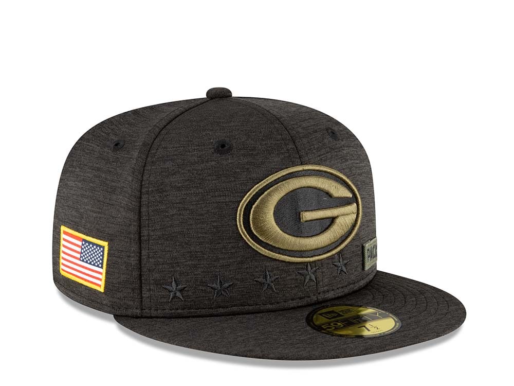 New Era Green Bay Packers Salute to Service 2020 Fitted 59Fifty Gorra
