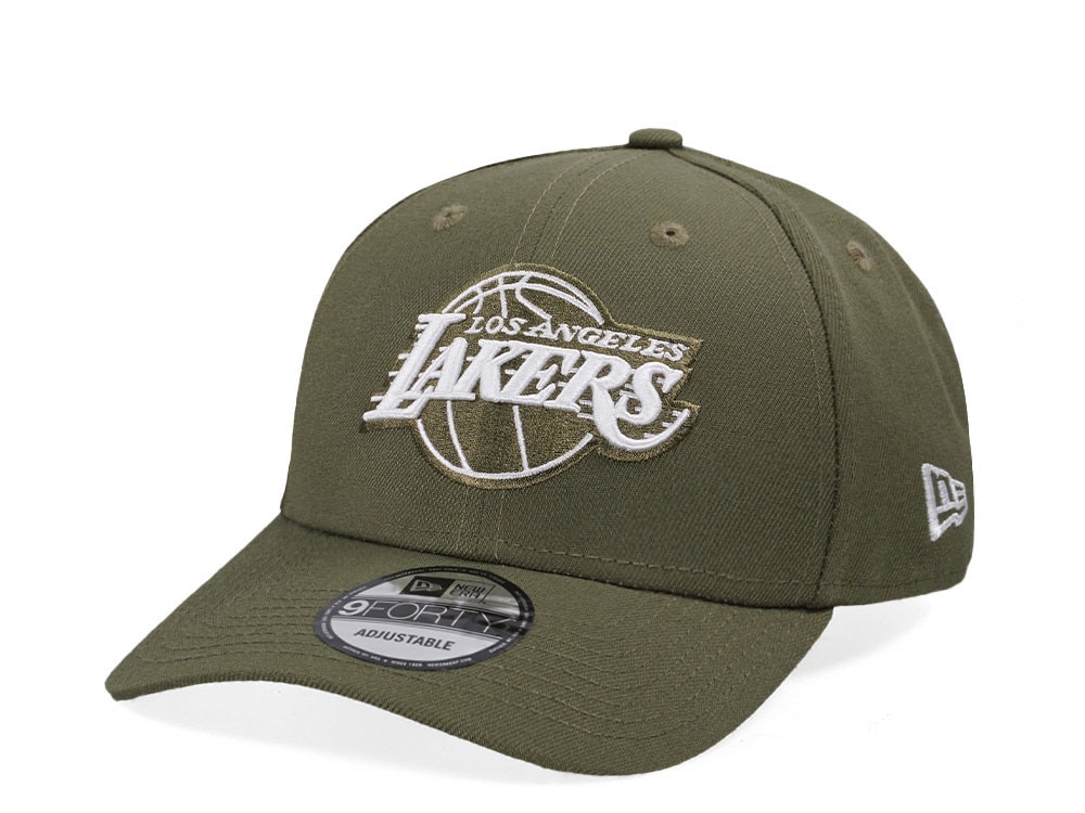 New Era Los Angeles Lakers Olive Edition 9Forty Snapback Gorra