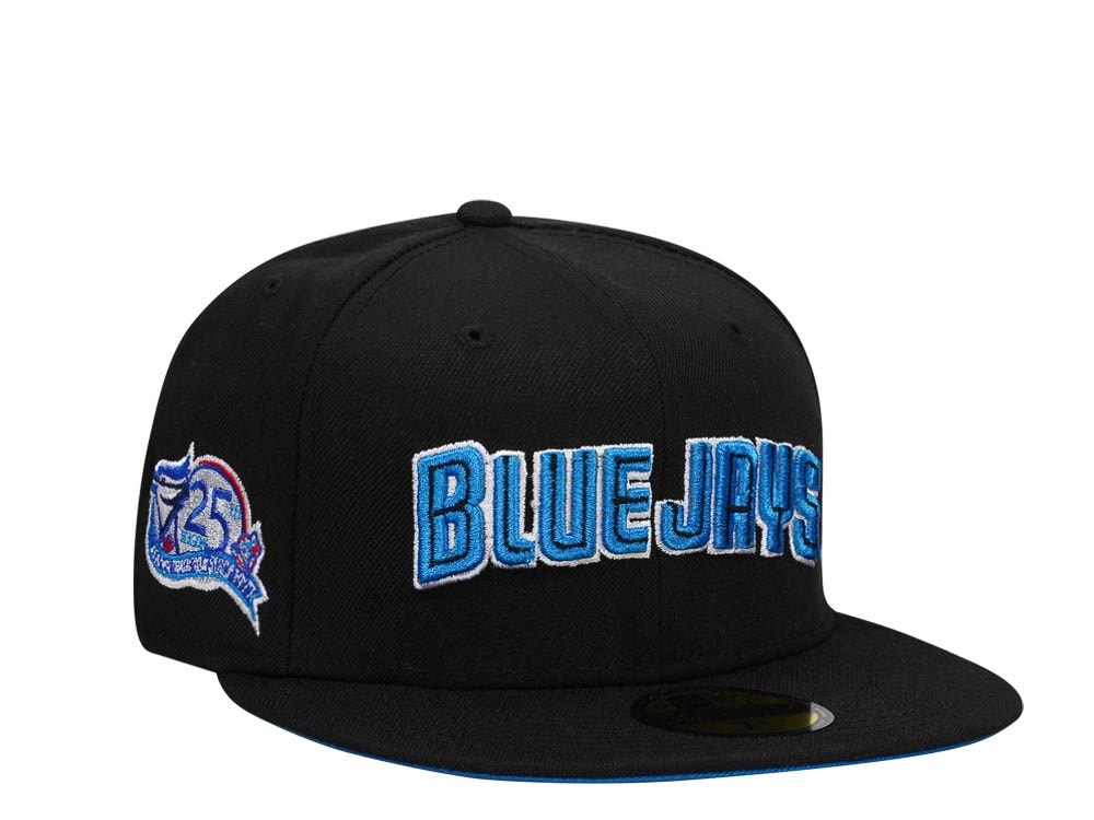 New Era Toronto Blue Jays 25th Anniversary Black Script Edition 59Fifty Fitted Gorra
