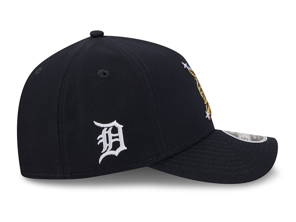 New Era Detroit Tigers Emblem Navy Prime 9Forty A Frame M Crown Snapback Gorra