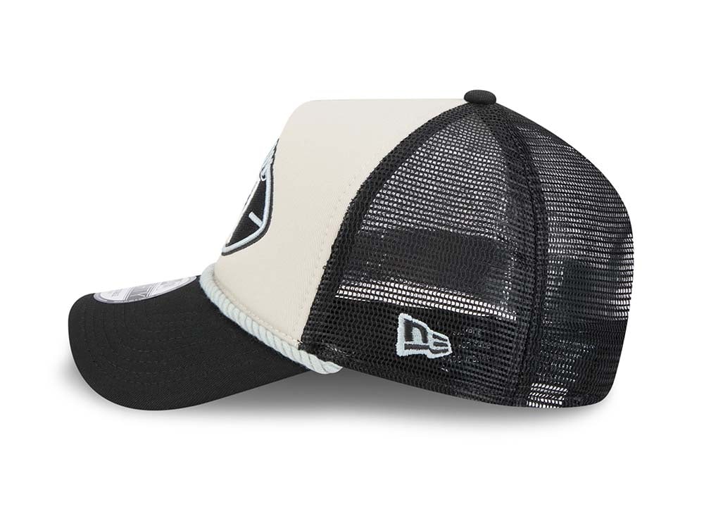 New Era Oakland Raiders Sideline 2024 9Forty A Frame Trucker Snapback Gorra