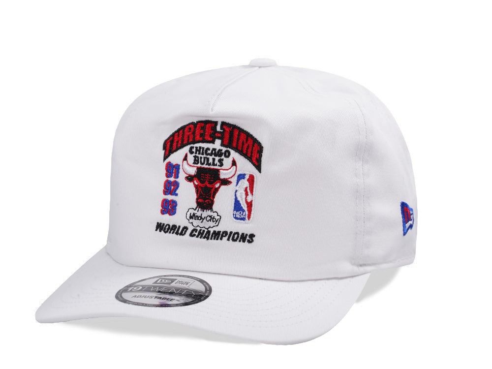 New Era Chicago Bulls 3x Champions White Prime Edition 19Twenty Snapback Gorra