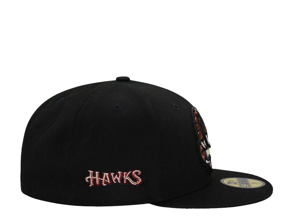 New Era Boise Hawks Black Throwback Edition 59Fifty Fitted Gorra