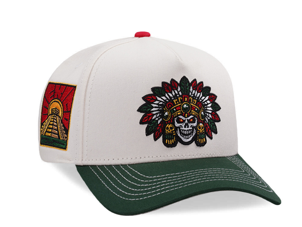 Parallel Union Mexico Skull Headdress Chrome Two Tone Edition Snapback Gorra