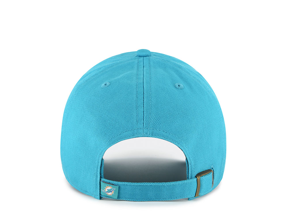 47Brand Miami Dolphins Neptune Blue Classic Edition Clean Up Strapback Gorra