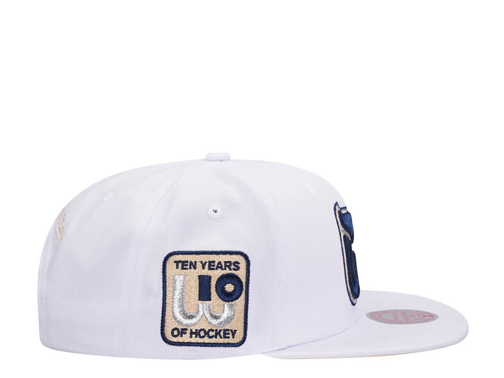 Mitchell & Ness Hartford Whalers 10th Anniversary Winter White Snapback Gorra